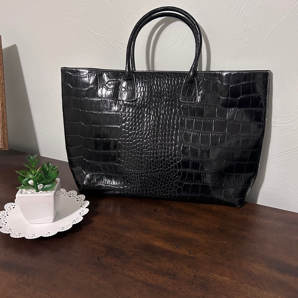 Audrey Talbott Pressed Leather Tote - image 1